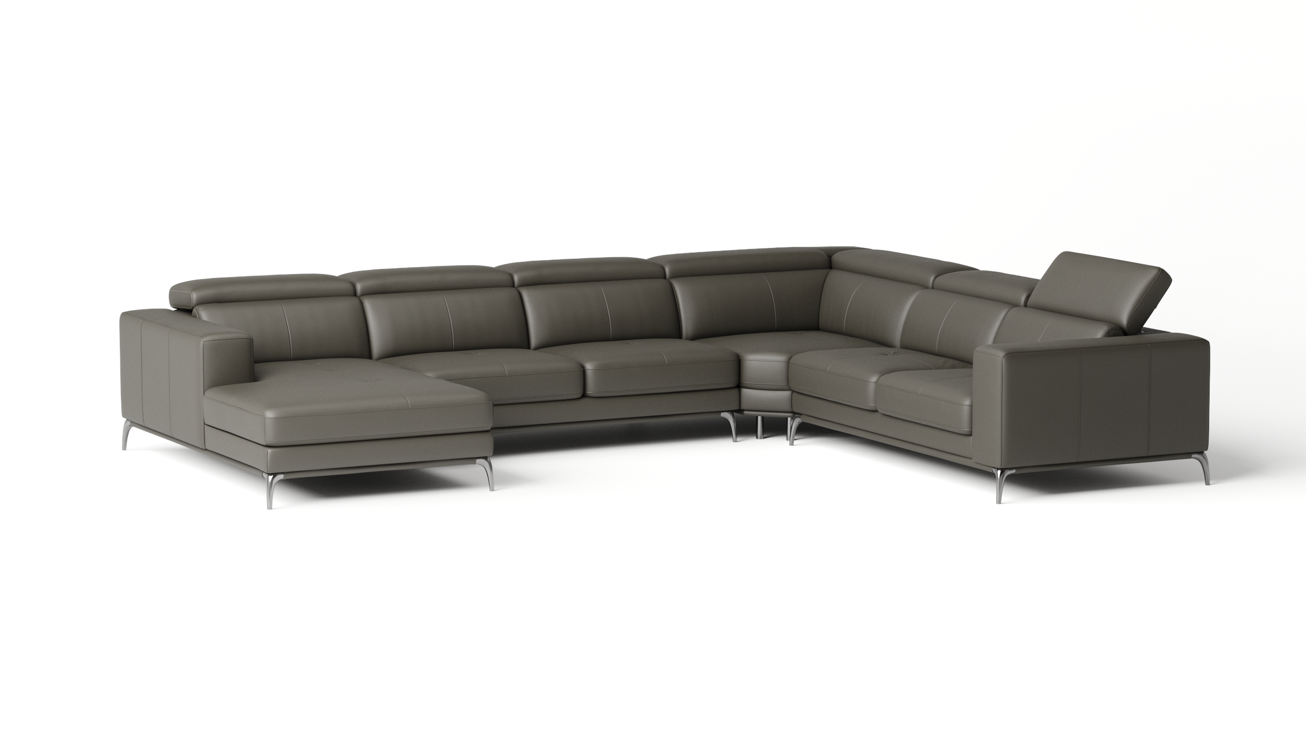 Club Leather Modular Lounge Option A