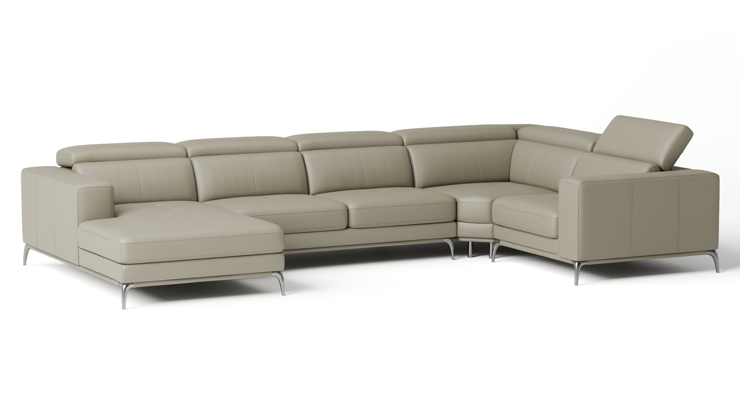 Club Leather Modular Lounge Option C