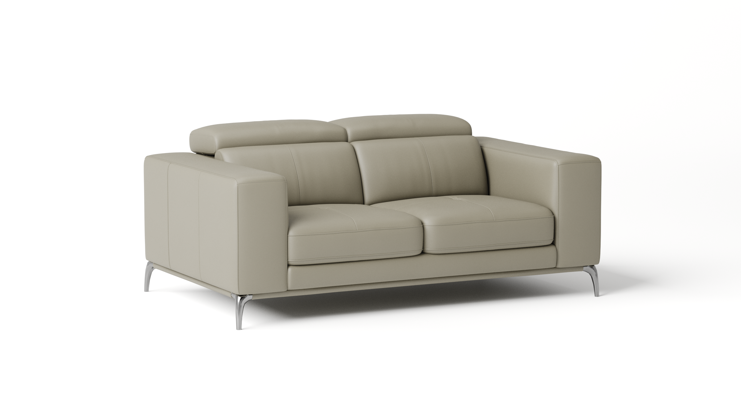 Club Leather Two Seat Sofa