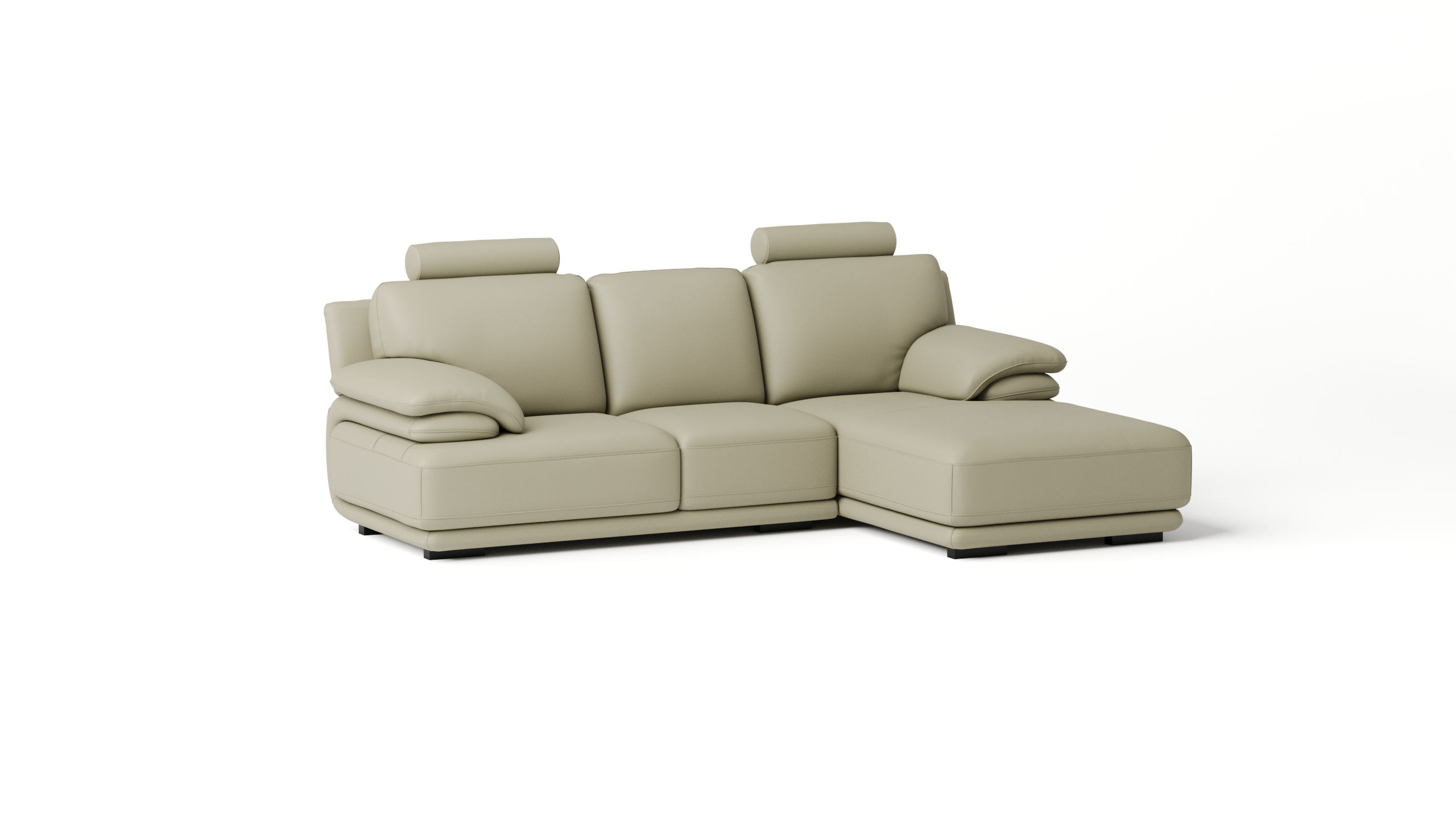 Juliet Leather Chaise Lounge Option A