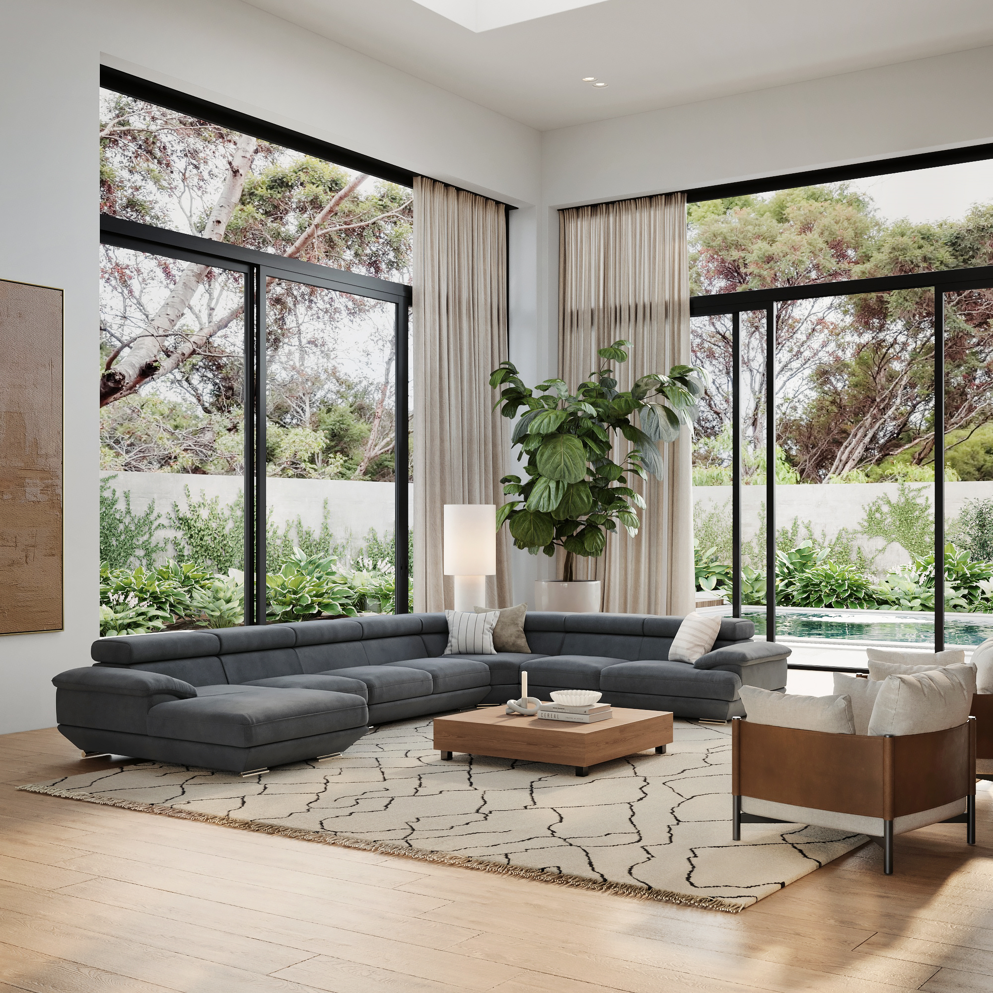 Lexington Fabric Modular Lounge Option B