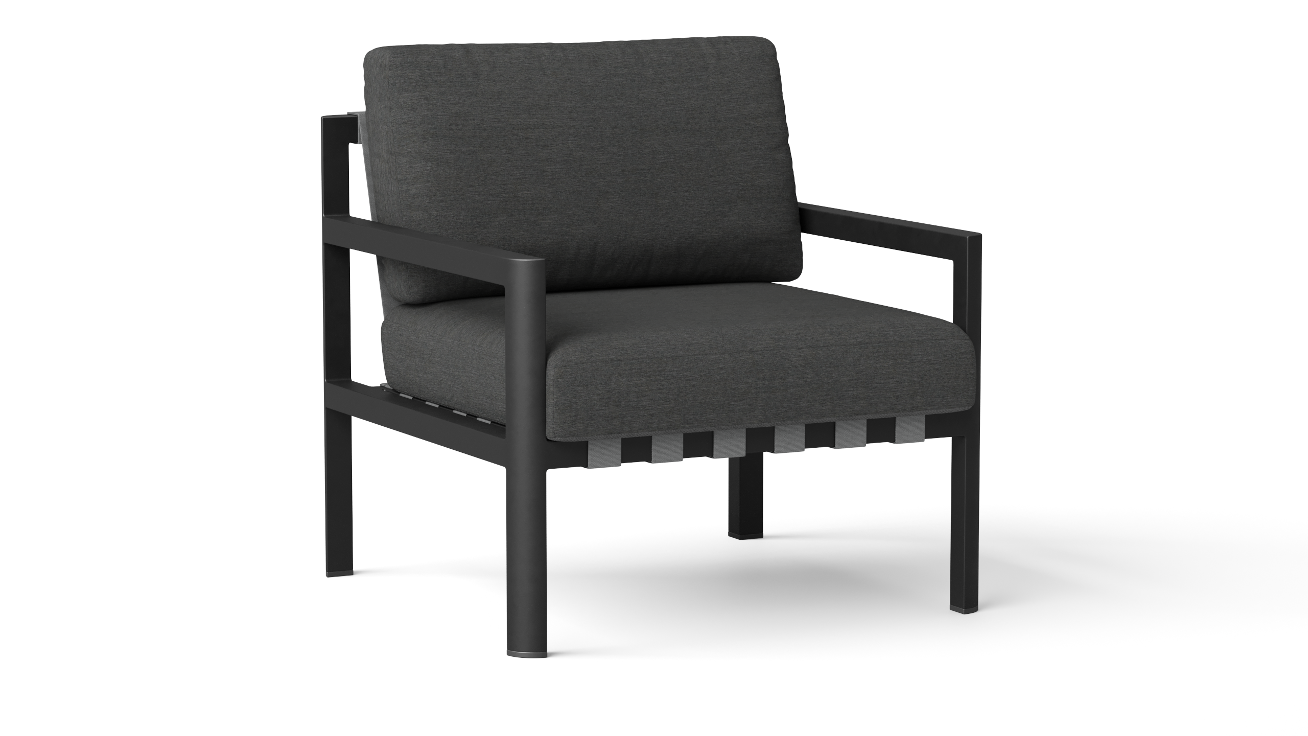 Manly Black Outdoor Armchair