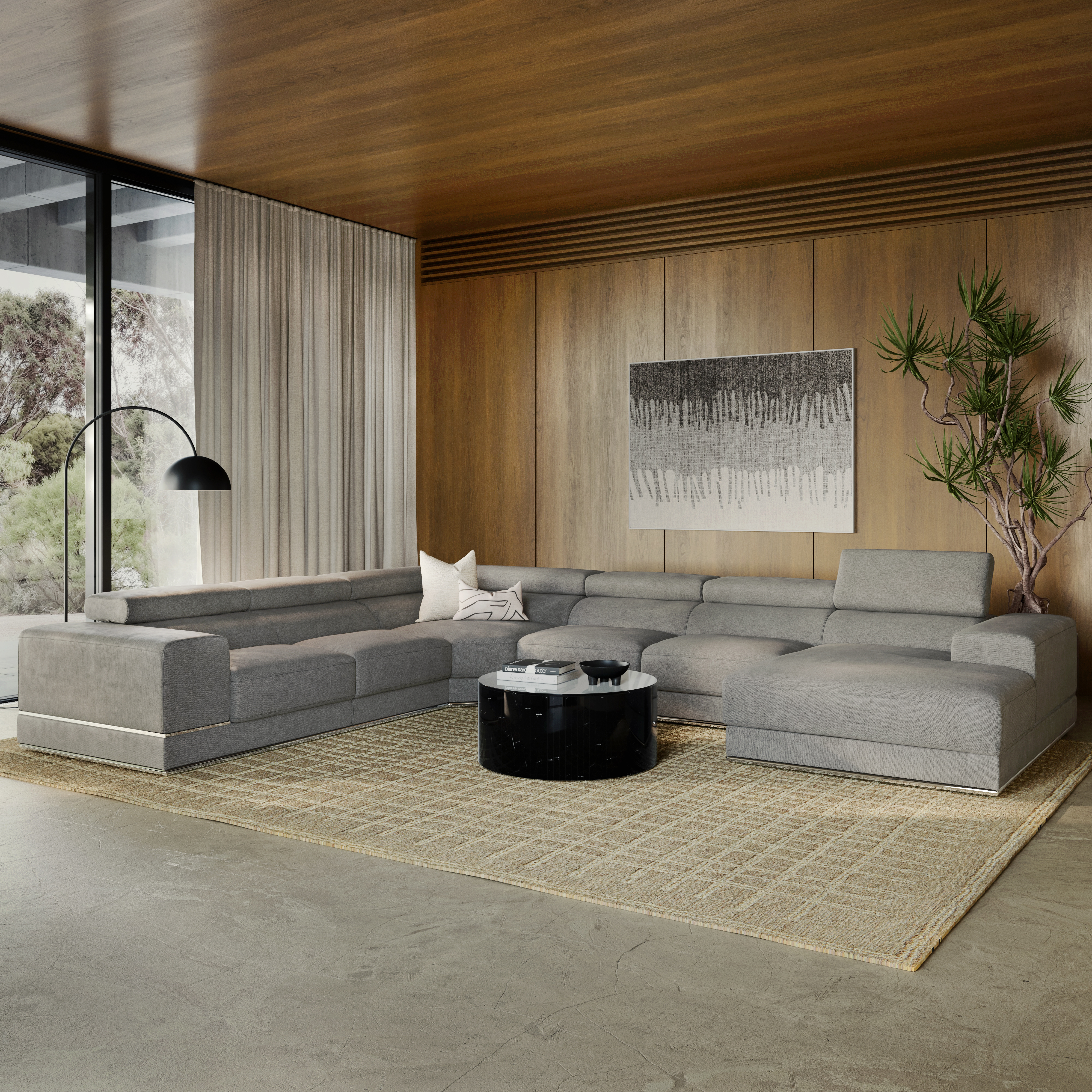 Napoleon Fabric Chaise Lounge Option C