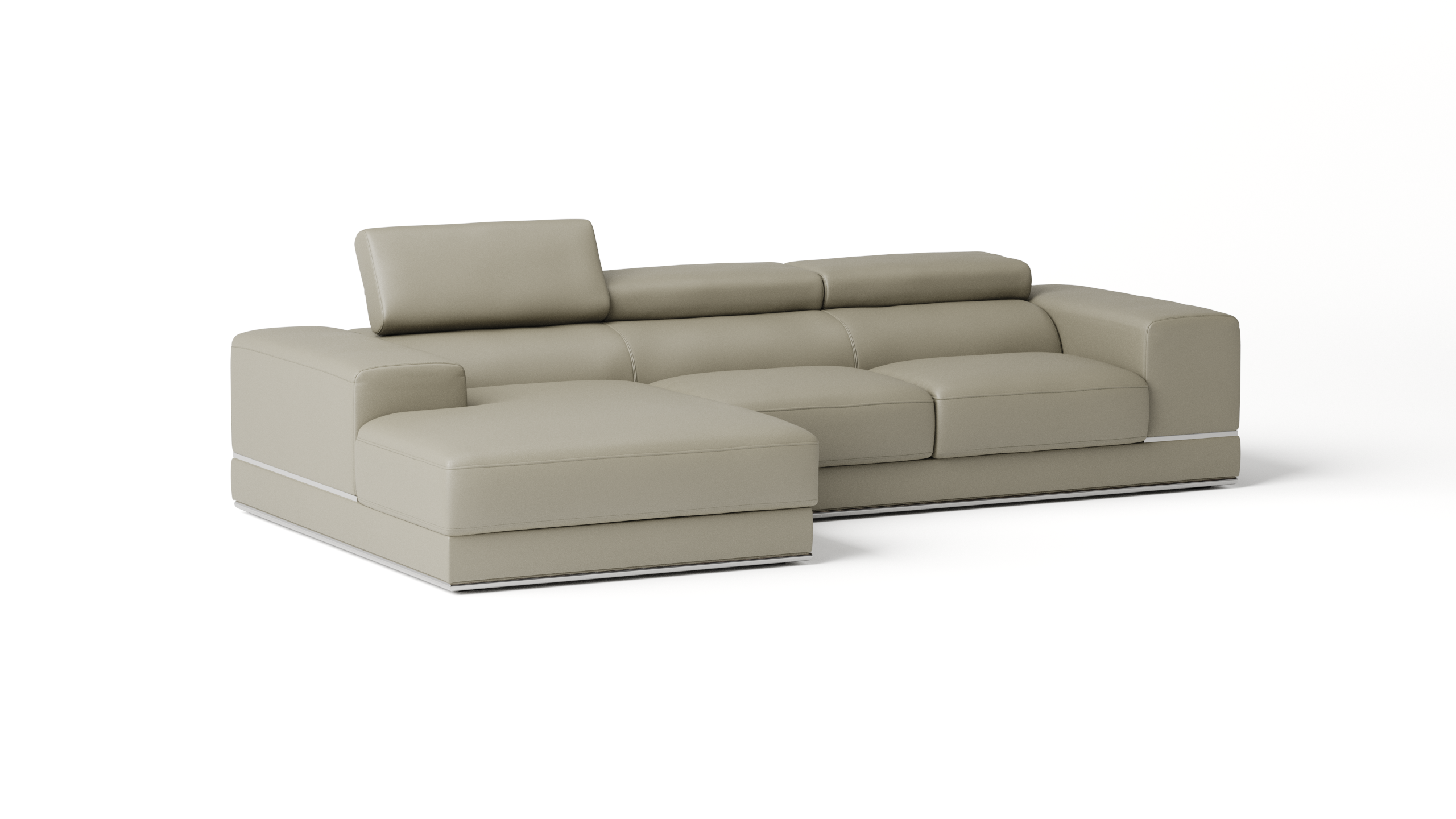 Napoleon Leather Chaise Lounge Option A