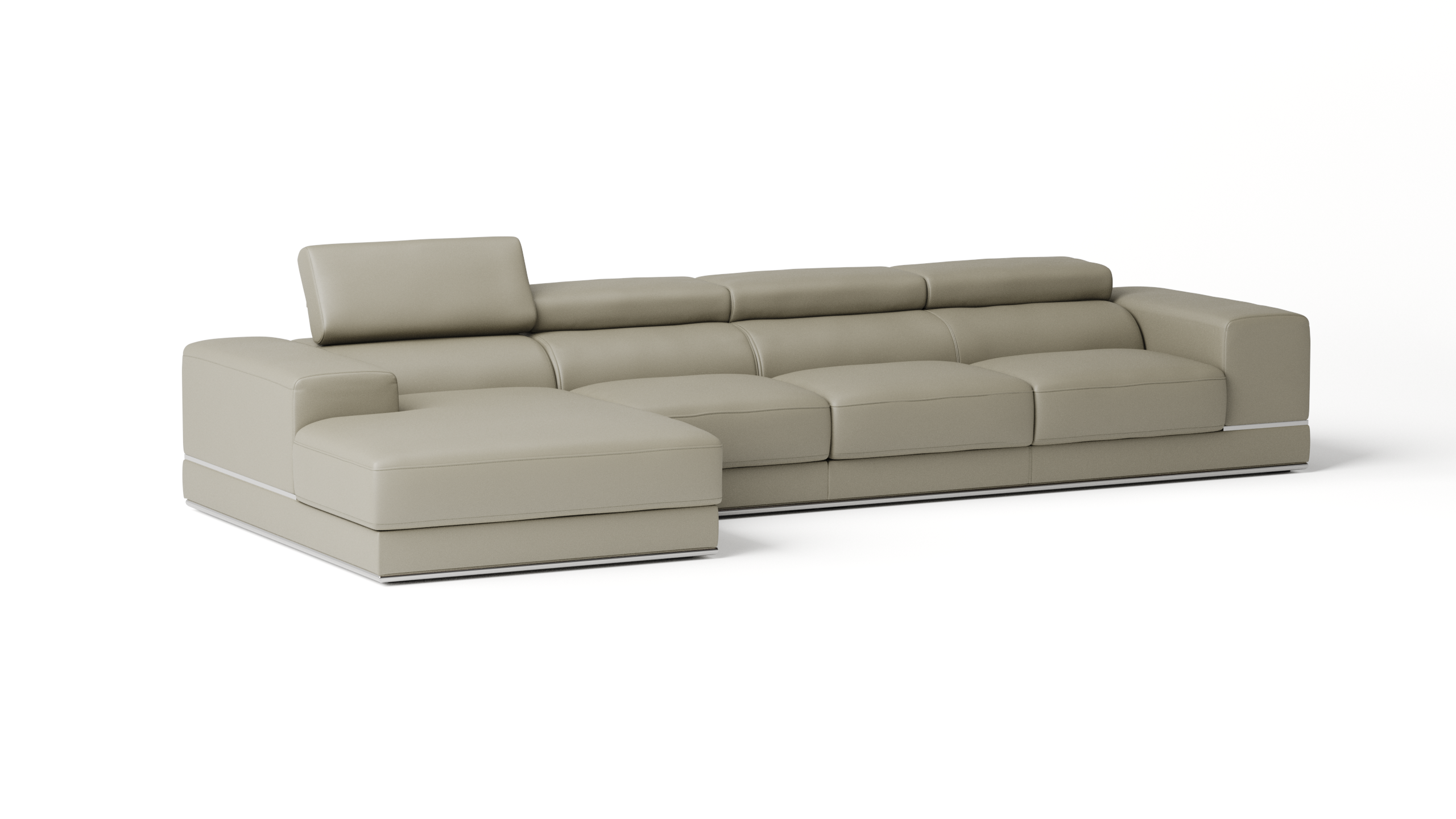 Napoleon Leather Chaise Lounge Option B