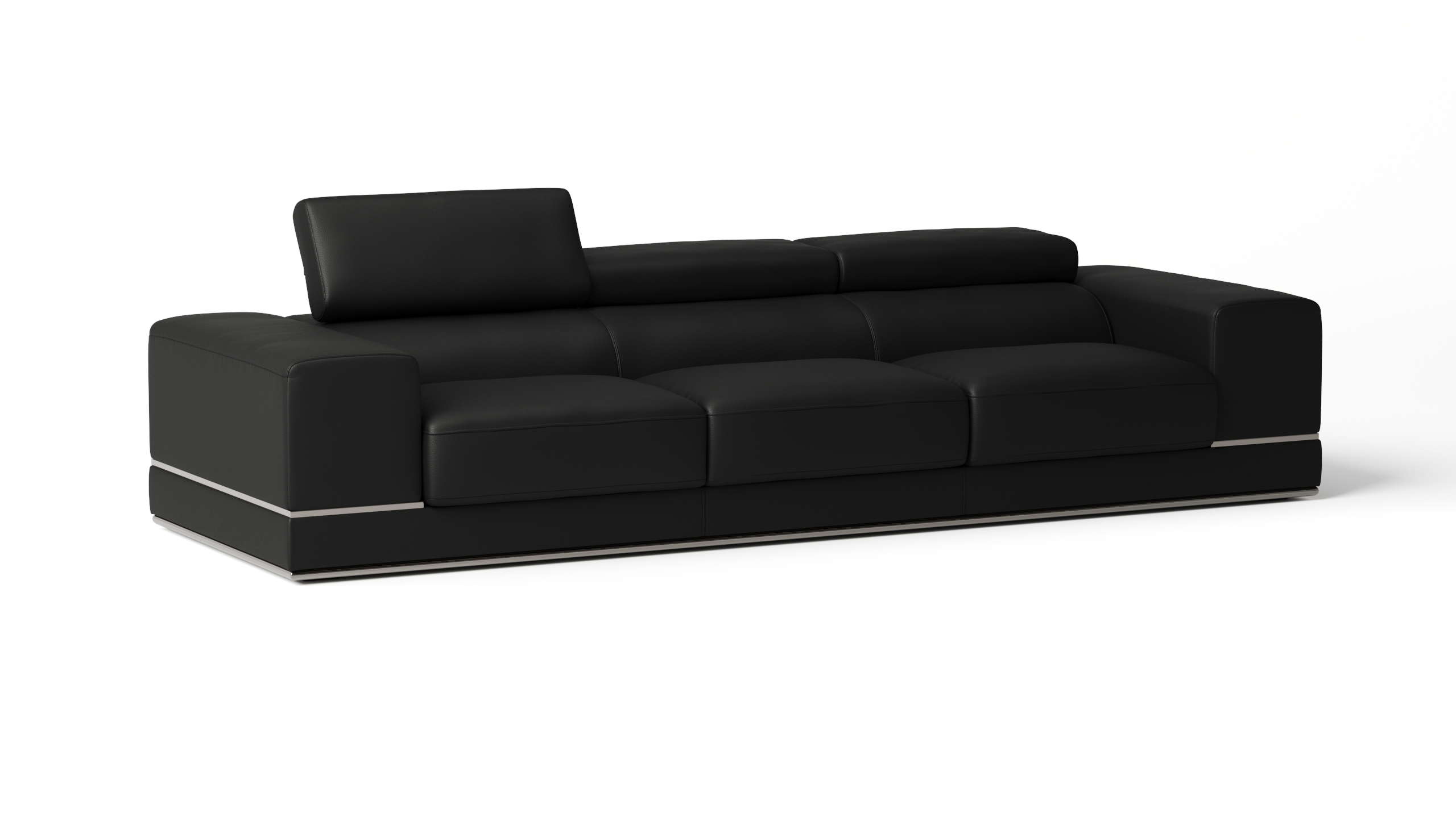 Napoleon Leather Three Seat Sofa