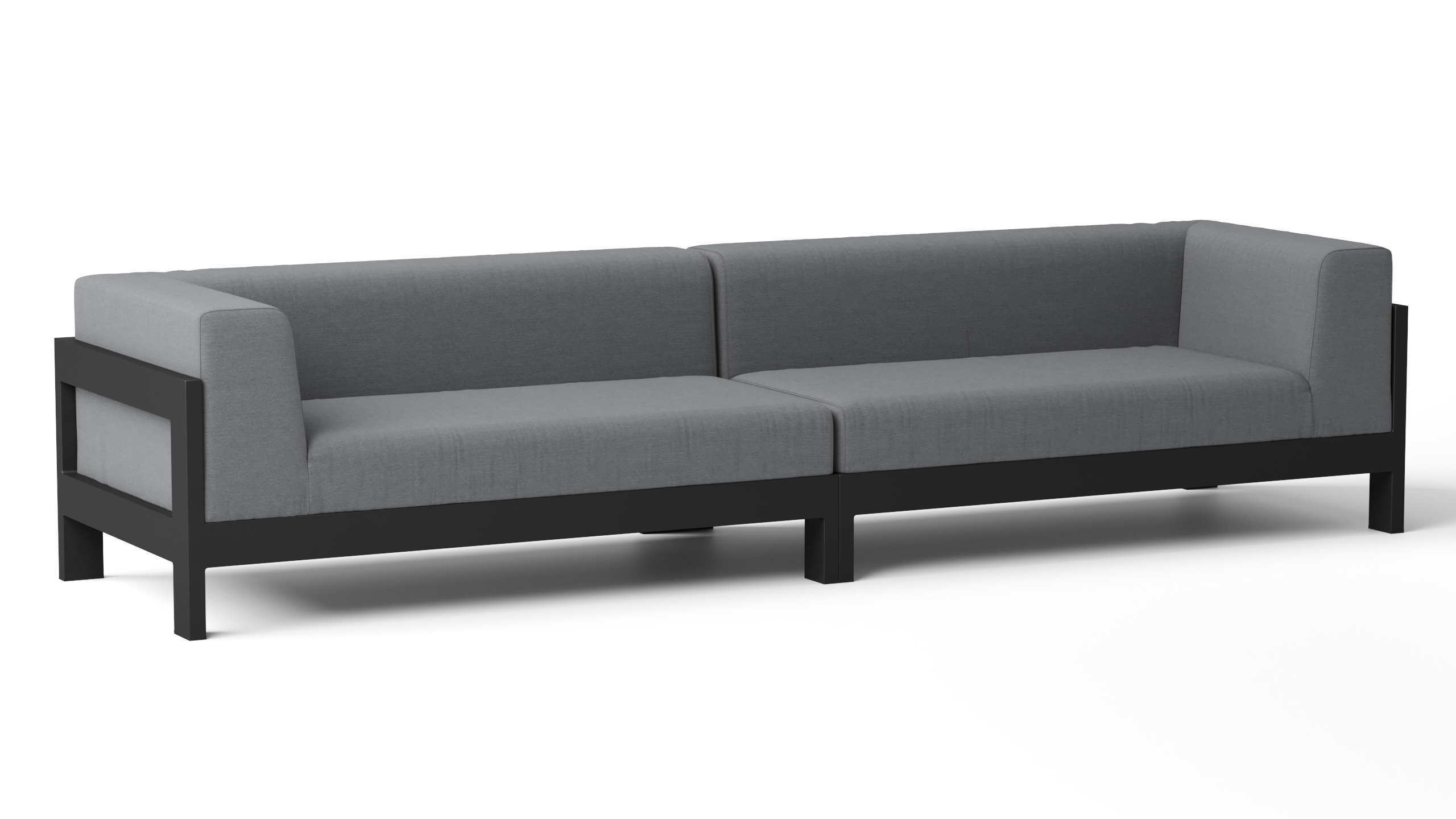 New Noosa Black Outdoor Fabric Lounge