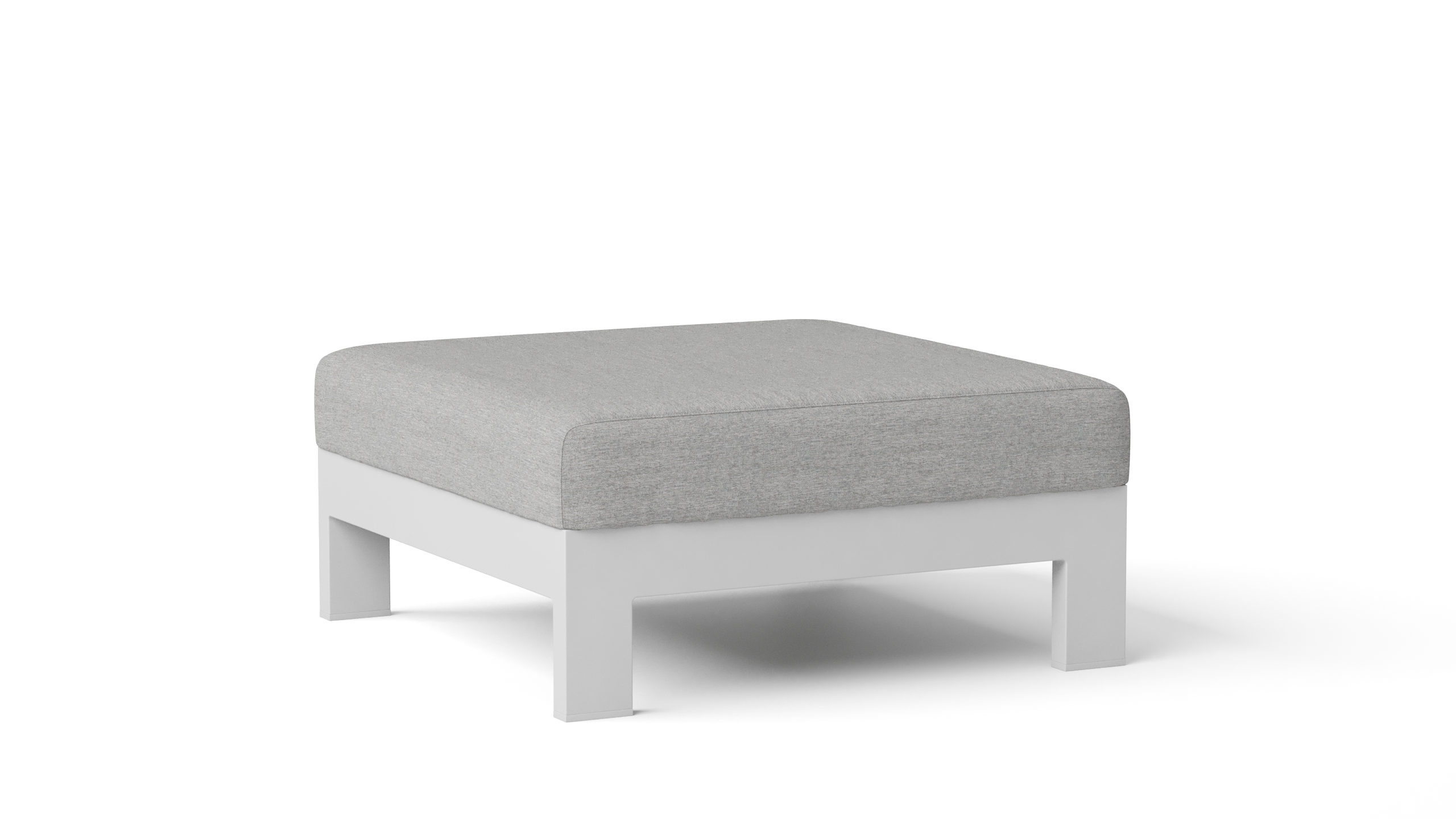 New Noosa White Outdoor Ottoman