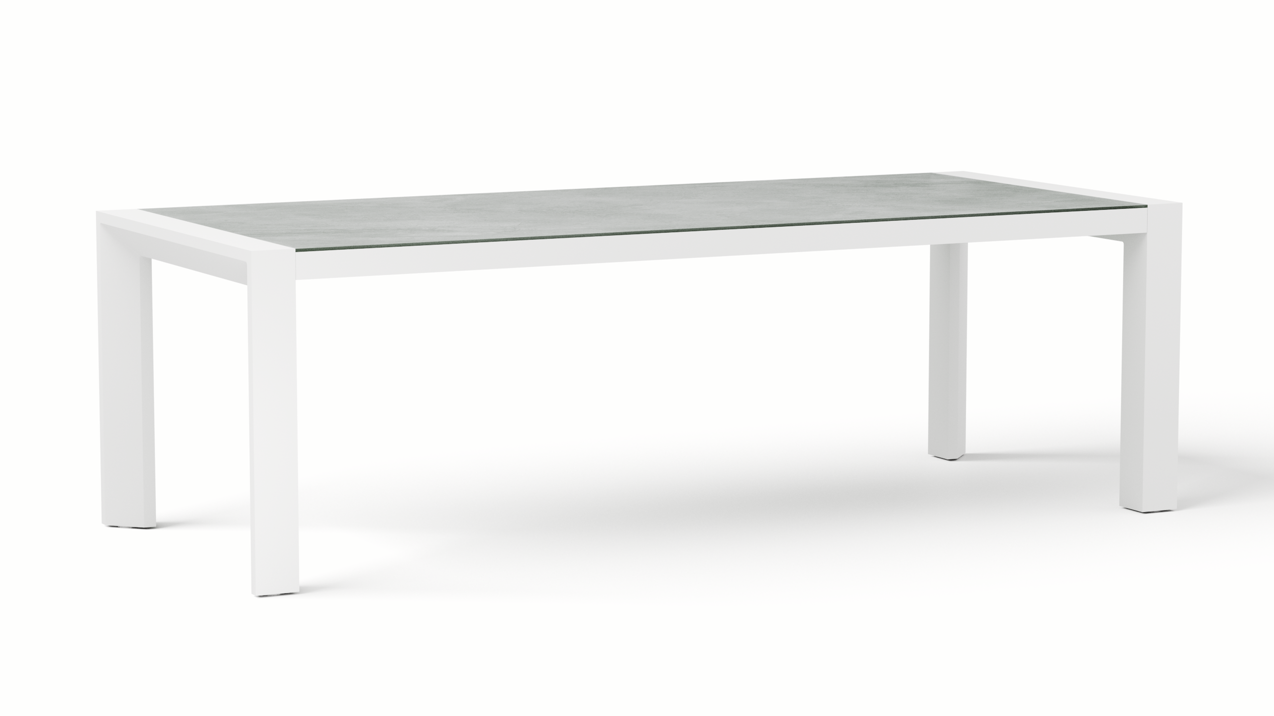 Santa Monica White Outdoor Dining Table