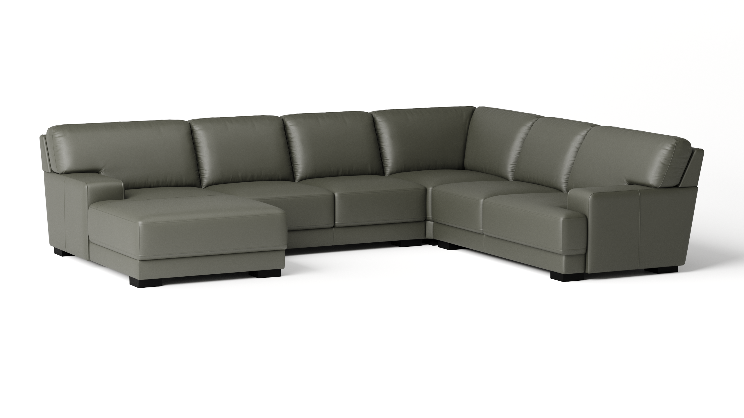 Volante Leather Modular Lounge Option A