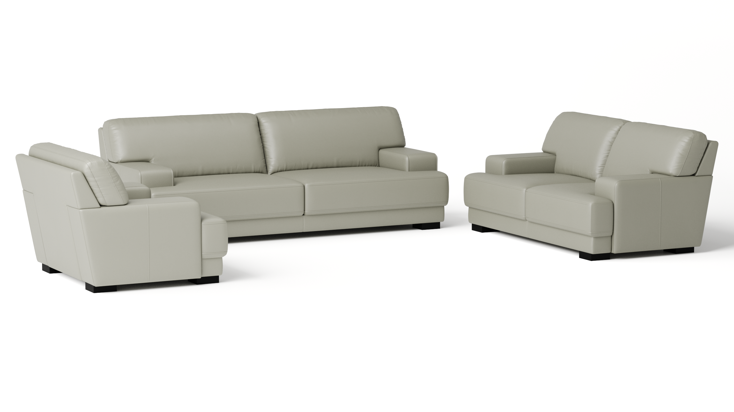 Volante Leather Ottoman 75x75x45