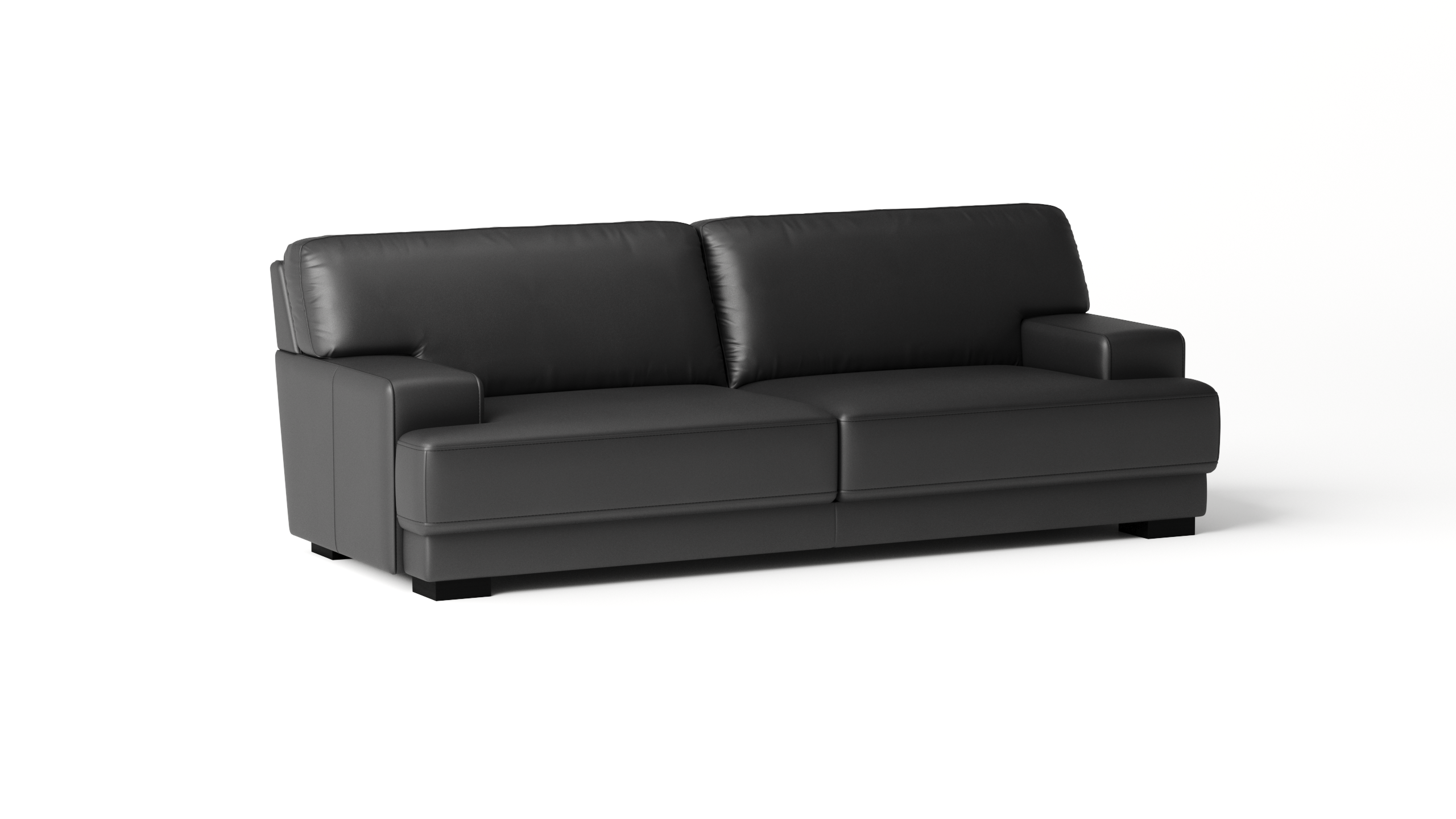 Volante Leather Three Seat Sofa